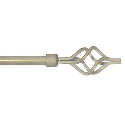 Κουρτινόβεργα μεταλλική πτυσσόμενη 16/19mm 1.20-2.10m σε χρώμα λευκό Κουρτινόβεργα μεταλλική πτυσσόμενη 16/19mm 1.20-2.10m σε χρώμα λευκό