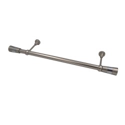 Κουρτινόβεργα μεταλλικά πτυσσόμενα “NICKEL” διαστάσεων 22/25mm / 1.20-2.10m Κουρτινόβεργα μεταλλικά πτυσσόμενα “NICKEL” διαστάσεων 22/25mm / 1.20-2.10m