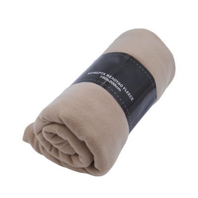 Κουβέρτα Fleece 100% πολυέστερ διαστάσεων 150x200cm σε χρώμα εκρού