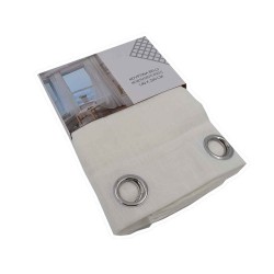 Κουρτίνα BELLY διαστάσεων 140x260cm με μεταλλικούς κρίκους σε χρώμα εκρού Κουρτίνα BELLY διαστάσεων 140x260cm με μεταλλικούς κρίκους σε χρώμα εκρού