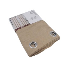 Κουρτίνα “ΛΙΖΑ” με μεταλλικούς κρίκους διαστάσεων 300x270cm σε χρώμα μπεζ Κουρτίνα “ΛΙΖΑ” με μεταλλικούς κρίκους διαστάσεων 300x270cm σε χρώμα μπεζ