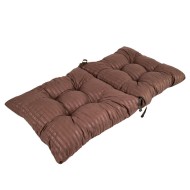 Σπαστό μαξιλάρι καρέκλας bamboo διπλής όψης διαστάσεων 50x95x10cm σε χρώμα καφέ