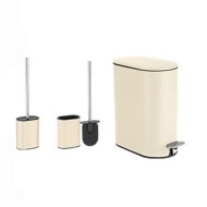Πλαστικό σετ πιγκάλ και κάδος χωρητικότητας 5lt  με καπάκι soft close σε χρώμα μπεζ Πλαστικό σετ πιγκάλ και κάδος χωρητικότητας 5lt  με καπάκι soft close σε χρώμα μπεζ