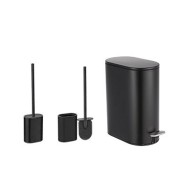 Πλαστικό σετ πιγκάλ και κάδος χωρητικότητας 5lt  με καπάκι soft close σε χρώμα μαύρο Πλαστικό σετ πιγκάλ και κάδος χωρητικότητας 5lt  με καπάκι soft close σε χρώμα μαύρο