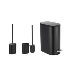 Πλαστικό σετ πιγκάλ και κάδος χωρητικότητας 5lt  με καπάκι soft close σε χρώμα μαύρο Πλαστικό σετ πιγκάλ και κάδος χωρητικότητας 5lt  με καπάκι soft close σε χρώμα μαύρο