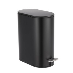 Πλαστικό σετ πιγκάλ και κάδος χωρητικότητας 5lt  με καπάκι soft close σε χρώμα μαύρο