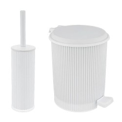 Πεντάλ & πιγκάλ Nostalgy χωρητικότητας 7Lt σε χρώμα λευκό Πεντάλ & πιγκάλ Nostalgy χωρητικότητας 7Lt σε χρώμα λευκό