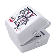 Φαγητοδοχείο παιδικό χωρητικότητας 1300ml με κουτάλι και πιρούνι και 3 χωρίσματα "My Hero"