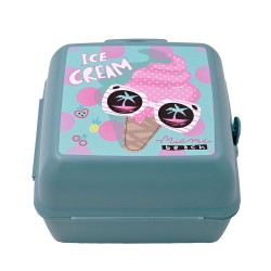 Φαγητοδοχείο παιδικό χωρητικότητας 1300ml με κουτάλι και πιρούνι και 3 χωρίσματα Ice Cream Φαγητοδοχείο παιδικό χωρητικότητας 1300ml με κουτάλι και πιρούνι και 3 χωρίσματα Ice Cream