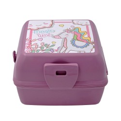 Φαγητοδοχείο παιδικό χωρητικότητας 1300ml με κουτάλι και πιρούνι και 3 χωρίσματα Unicorn Φαγητοδοχείο παιδικό χωρητικότητας 1300ml με κουτάλι και πιρούνι και 3 χωρίσματα Unicorn