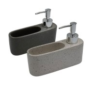 Dispenser κεραμικό για νεροχύτη κουζίνας με θήκη για σφουγγάρι  Dispenser κεραμικό για νεροχύτη κουζίνας με θήκη για σφουγγάρι