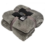 Κουβέρτα “Άρκτος” διαστάσεων 200x220cm βάρους 450gr/m2 με εσωτερική λευκή γούνα σε χρώμα γκρι Κουβέρτα “Άρκτος” διαστάσεων 200x220cm βάρους 450gr/m2 με εσωτερική λευκή γούνα σε χρώμα γκρι