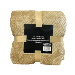 Κουβέρτα “Άρκτος” διαστάσεων 200x220cm βάρους 450gr/m2 με εσωτερική λευκή γούνα σε χρώμα μπεζ Κουβέρτα “Άρκτος” διαστάσεων 200x220cm βάρους 450gr/m2 με εσωτερική λευκή γούνα σε χρώμα μπεζ
