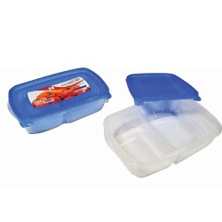 Σετ δοχείο τροφίμων διπλό 3τμχ με ασφαλές κούμπωμα Σετ δοχείο τροφίμων διπλό 3τμχ με ασφαλές κούμπωμα