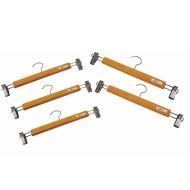 Κρεμάστρα ξύλινη με πλαϊνά κλιπ διαστάσεων 35cm Κρεμάστρα ξύλινη με πλαϊνά κλιπ διαστάσεων 35cm