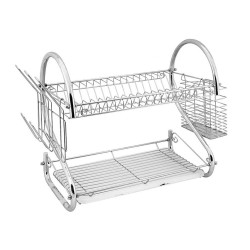 Πιατοθήκη διώροφη inox “ΝΟΒΑ”  διαστάσεων 47x26x40cm Πιατοθήκη διώροφη inox “ΝΟΒΑ”  διαστάσεων 47x26x40cm
