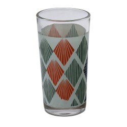 Γυάλινο ποτήρι νερού LATINA σε  διαφορετικά σχέδια σετ των 6 τεμαχίων