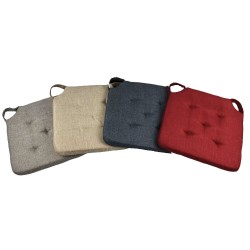 Μαξιλάρι καρέκλας αφρώδες διαστάσεων 40x40cm σε χρώμα καφέ