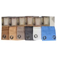 Κουρτίνα γάζα με μεταλλικούς κρίκους σε χρώμα καφέ διαστάσεων 140x260cm Κουρτίνα γάζα με μεταλλικούς κρίκους σε χρώμα καφέ διαστάσεων 140x260cm