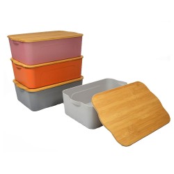 Κουτί με καπάκι bamboo διαστάσεων 44x29x14cm