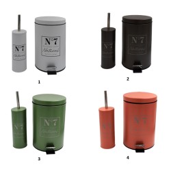 Κάδος με πεντάλ “HOME” χωρητικότητας 7Lt με την αντίστοιχη βούρτσα Κάδος με πεντάλ “HOME” χωρητικότητας 7Lt με την αντίστοιχη βούρτσα