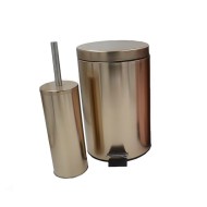 Πεντάλ και πιγκάλ “GOLD” χωρητικότητας 7Lt σε χρώμα χρυσό Πεντάλ και πιγκάλ “GOLD” χωρητικότητας 7Lt σε χρώμα χρυσό