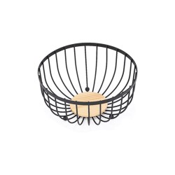 Μεταλλική φρουτοθήκη σε μαύρη απόχρωση διαστάσεων 25x13cm Μεταλλική φρουτοθήκη σε μαύρη απόχρωση διαστάσεων 25x13cm