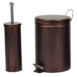 Κάδος με πεντάλ & πιγκαλ σφυρήλατο χαλκός χωρητικότητας 7Lt Κάδος με πεντάλ & πιγκαλ σφυρήλατο χαλκός χωρητικότητας 7Lt