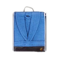 Μπουρνούζι “Pastel” 100% βαμβακερό σε χρώμα μπλε νούμερο Medium