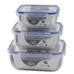 Δοχείο φαγητού “Clip” μακρόστενο με αεροστεγές κλείσιμο χωρητικότητας 800ml Δοχείο φαγητού “Clip” μακρόστενο με αεροστεγές κλείσιμο χωρητικότητας 800ml