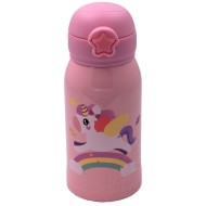 Θερμός παιδικός χωρητικότητας 500ml με καλαμάκι με σχέδιο Unicorn