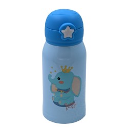 Θερμός παιδικός χωρητικότητας 500ml με καλαμάκι με σχέδιο ελεφαντάκι