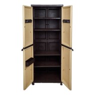 Πλαστική ντουλάπα ψηλή με διαστάσεων 70x43x180cm με 4 ράφια  Πλαστική ντουλάπα ψηλή με διαστάσεων 70x43x180cm με 4 ράφια