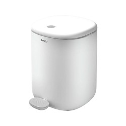 Κάδος απορριμμάτων ECOCO με πεντάλ χωρητικότητας 11lt σε χρώμα λευκό Κάδος απορριμμάτων ECOCO με πεντάλ χωρητικότητας 11lt σε χρώμα λευκό