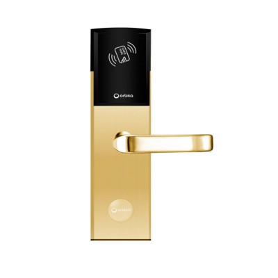 Κλειδαριά RFID τεχνολογίας Mifare με λειτουργία Anti-Panic ORBITA E3192 GOLD σε χρυσό χρώμα