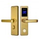 Bluetooth κλειδαριά RFID τεχνολογίας Mifare από ανοξείδωτο ατσάλι ORBITA E4131BB GOLD BLUETOOTH σε χρυσό χρώμα