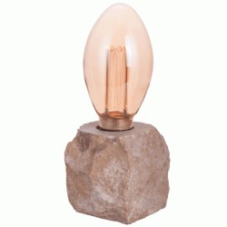 Επιτραπέζιο μαρμάρινο φωτιστικό Φ95mm με ντουί E27 καλώδιο 1.8mt & διακοπτάκι IP20