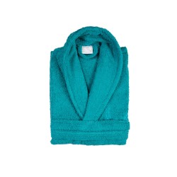 Μπουρνούζι μονόχρωμο Fresh 450gsm 100%cotton χωρίς κουκούλα σε emerald νούμερο Large