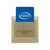 Διακόπτης εξοικονόμησης ενέργειας τεχνολογίας Mifare FOX FES-402G διαστάσεων 86x86x35mm