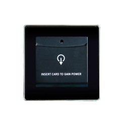 Διακόπτης εξοικονόμησης ενέργειας τεχνολογίας Mifare FOX FES-406S σε μαύρο χρώμα