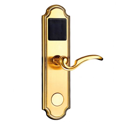 Ηλεκτρονική κλειδαριά ξενοδοχείου τεχνολογίας Temic RFID FOX FL-9801GT TEMIC GOLD σε χρυσό χρώμα 
