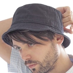 Καπέλο τύπου ψαρέματος με μαλακή κορυφή και διπλή στρώση στο γείσο με 7 ραφές σε Navy χρώμα