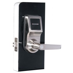 Υψηλής ποιότητας Temic RFID κλειδαριά FOX FL-D6606SM MIFARE SILVER σε ασημί με μαύρο χρώμα