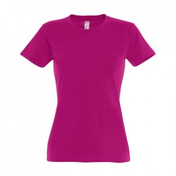 Κοντομάνικο T-shirt Imperial γυναικείο σε χρώμα φούξια νούμερο Small 100% βαμβακερό