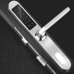 Κλειδαριά Airbnb Bluetooth με ψηφιακό πληκτρολόγιο FOX FPB-E002S SILVER σε ασημί χρώμα