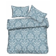 Σεντόνι Flat σχέδιο Floral petrol 100% cotton διαστάσεων 220x260cm