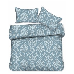 Σεντόνι Flat σχέδιο Floral petrol 100% cotton διαστάσεων 220x260cm