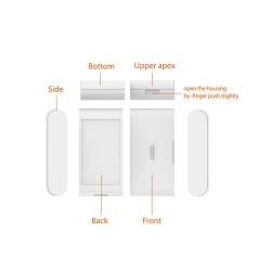 Ασύρματος ανιχνευτής θραύσης κρυστάλλων GB010 για συναγερμούς 433MHz