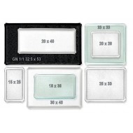 Ανάγλυφος δίσκος παρουσίασης σε χρώμα Glass Look διαστάσεων 30x40cm ONDA Large 