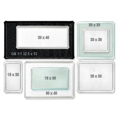 Ανάγλυφος δίσκος παρουσίασης σε χρώμα Glass Look διαστάσεων 30x40cm ONDA Large 